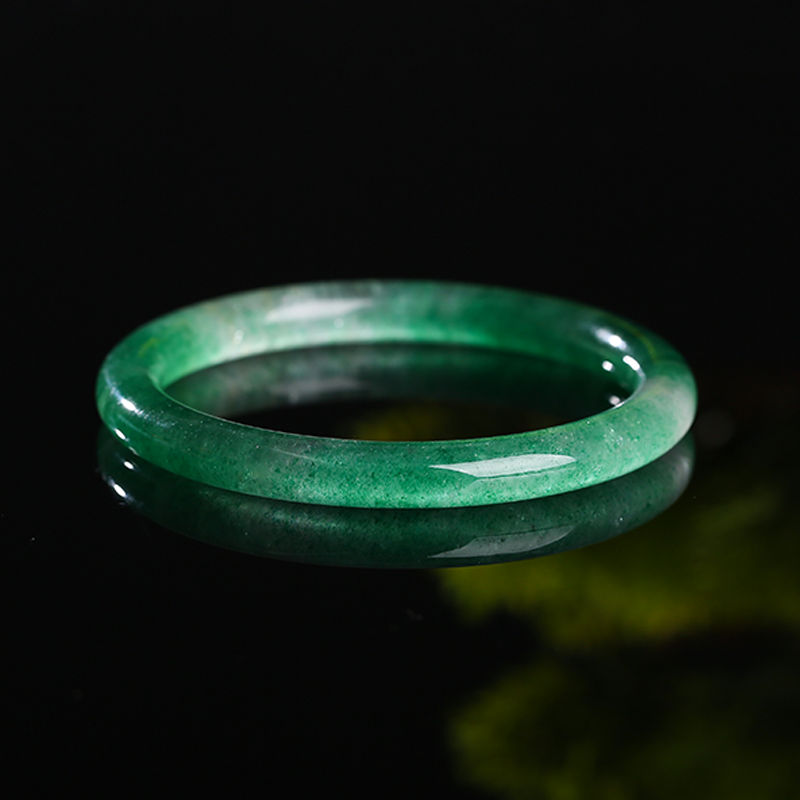 Love Green Strawberry Crystal Bracelet Women's Ice Type Fine Ring Forest Green Starlight Bracelet