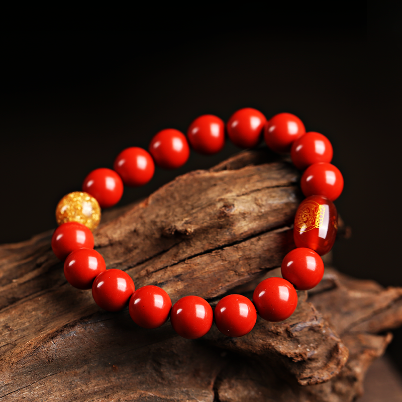 Chinese Zodiac Buddha Cinnabar Bracelet