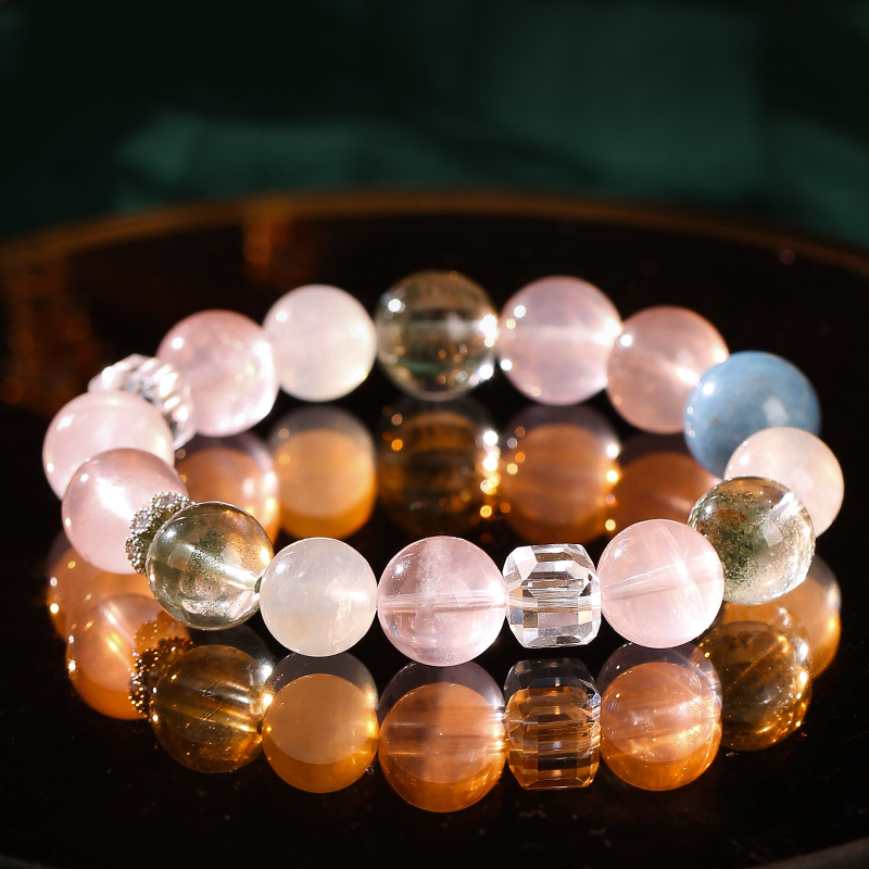Aquamarine Fortune Double Bracelet