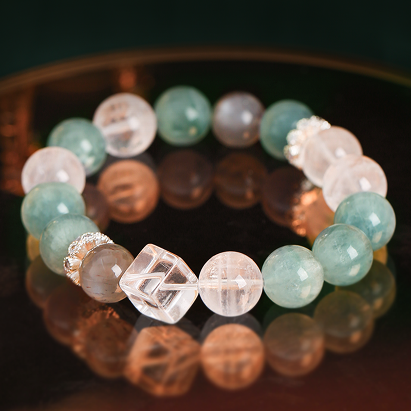 Blue Feather Fluorite Huiya Bracelet