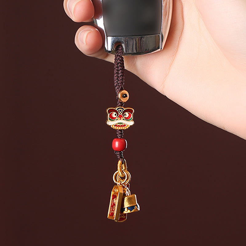 Auspicious Lion Keychain