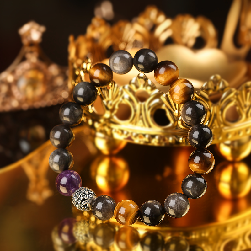 Hair-inducing obsidian bracelet