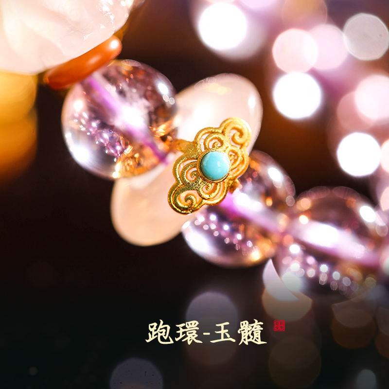 紫水晶九尾狐水晶手鍊