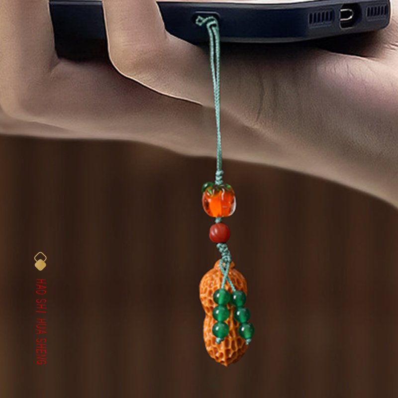 Good persimmon peanut pendant 2025 good things happen mascot mobile phone bag pendant