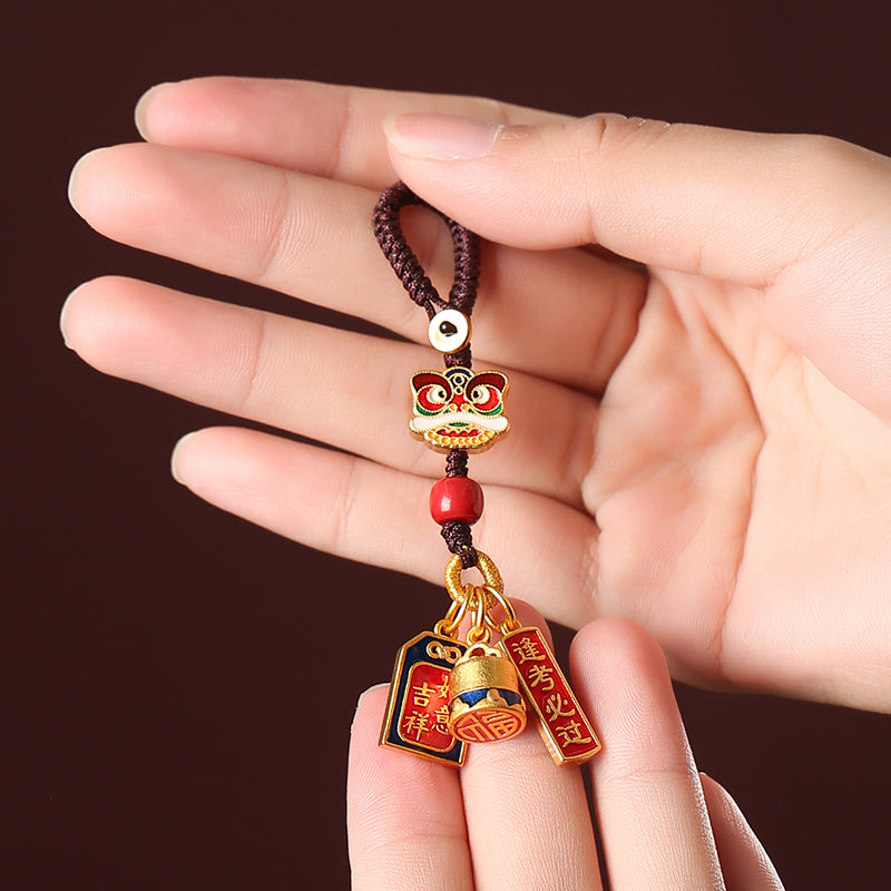 Auspicious Lion Keychain