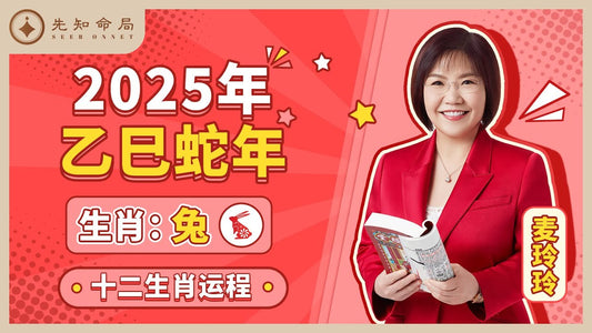 麥玲玲2025蛇年屬兔運程：平穩前行，迎接新氣運 - 先知命局開運風水吉祥物旗艦店-麥玲玲代言品牌