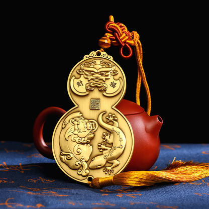 Heavenly Thunder Lion Gourd Ornament 