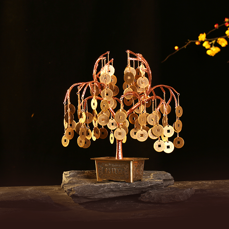 Copper Coin Money Tree 